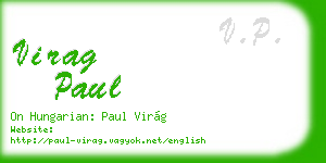 virag paul business card